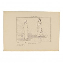 Dante sees Beatrice looking at the Sun (Canto I. Plate 1)
