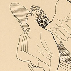 El conde de Montefeltro refiere al Dante como le arrancó un ángel de las garras de un demonio (Canto V. Lámina 8)