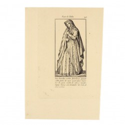 Costume worn by the Bolognese maidens to go out
