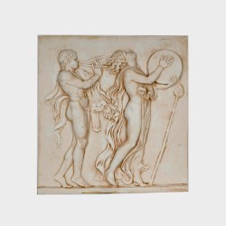 Bacchic dance relief