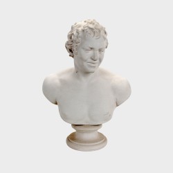Bust of laughing faun