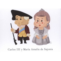 Postal Carlos III y María Amalia