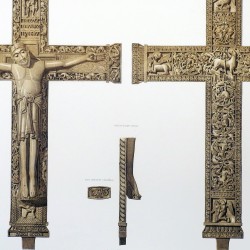Ivory cross of the kings Don Fernando the first and Doña Sancha, his wife, in the collegiate church of San Isidoro