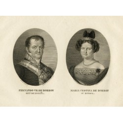 Portrait of Ferdinand VII and Maria Christina of Bourbon