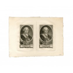 Two portraits of Carlos IV