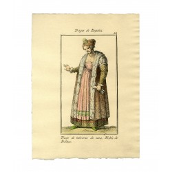Winter outfit of a noblewoman from Bilbao