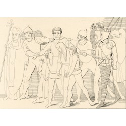 Prisión del conde Ugolino  y sus hijos (Capítulo XXXIII. Lámina 35)