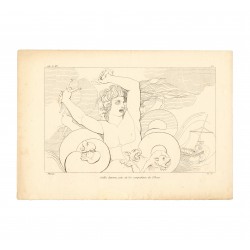 Scilla devours six of Ulysses' companions (Book XII. Plate 20)