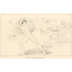 Orestes pursued by the Furies (The Libation Bearers. Plate 22)