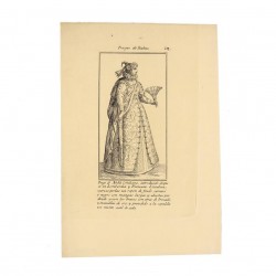 Outfit of cohilian noblewoman, later used in Lombardy and Treviso