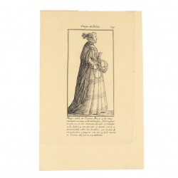Outfit of noblewomen from Verona, Brescia and other adjacent cities of Lombardy