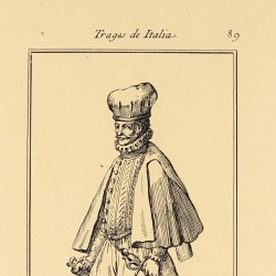 Outfit of the youth of Belluno and other towns in Italy, at the end of the 15th century