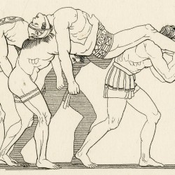 Esteoclo and Polynice funerals (Seven Against Thebes. Act IV. Plate 14)