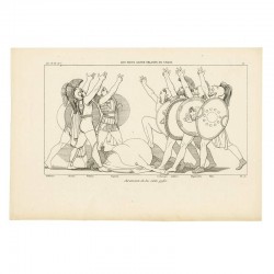 Oath of the seven chiefs (Seven Against Thebes. Act I. Plate 11)
