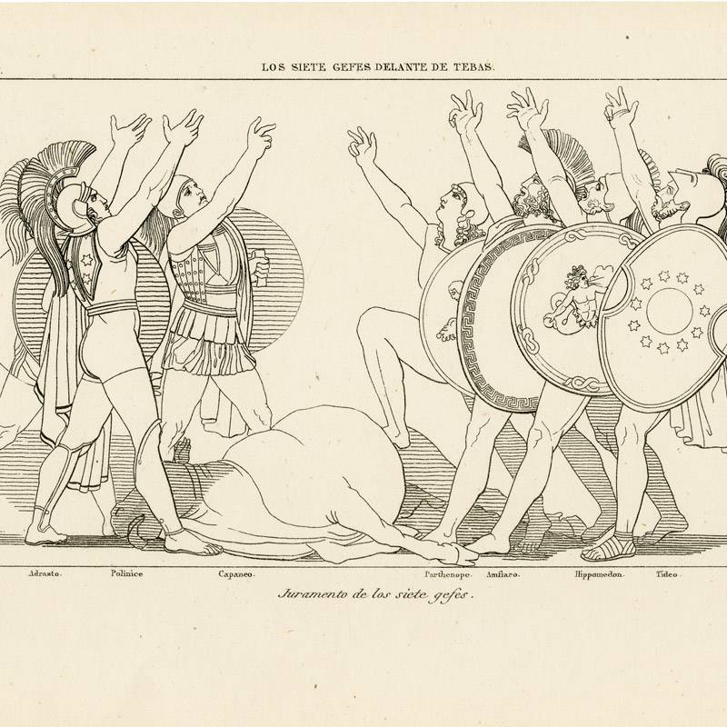 Juramento de los siete jefes (Los siete Jefes delante de Tebas. Acto I