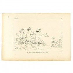 The sirens try to attract Ulysses with their songs (Book XII. Plate 19)