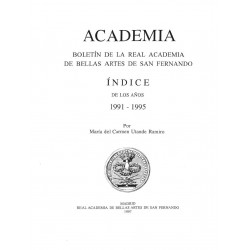 Índice del Boletín Academia Años 1991-1995