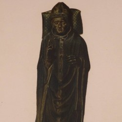 Enamelled bronze statue of Bishop Don Mauricio (existing at the Burgos cathedral)