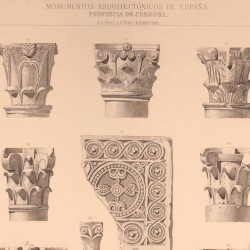Capitals and fragments of the ornamentation, in the mosque today Cathedral of Córdoba