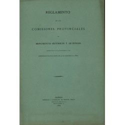 Reglamento de las comisiones provinciales 1882