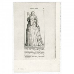 Outfit of the venetian noblewomen for the public function and for which it was given to Henry III of France