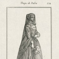 Venetian noblewoman mourning outfit in 1550