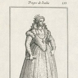Venetian woman outfit in the year 1550