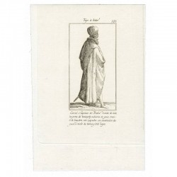 Mourning outfit of colonels and captains of Italy