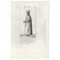 Mourning outfit worn by the men of the venetian dry land states