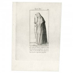 Outfit of the veiled women of Venice