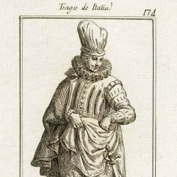 Nobleman's outfit worn in various parts of Italy