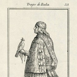 Outfit used by the barons of Italy in the year 1100