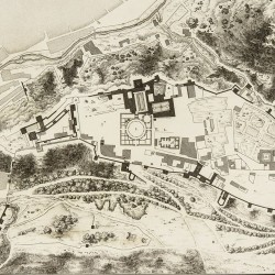 Map of the Alhambra fortress