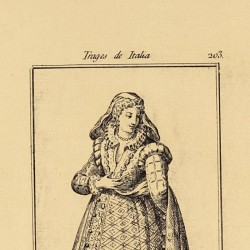 Costume and veil worn by Florentine wives to go out
