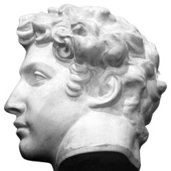 Guliano de Medicis's head by Miguel Angel