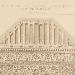 Cross section of the mosque (Granada)