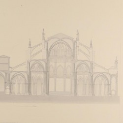 Cross section of the cathedral (Toledo)