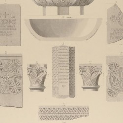 Architectural members, baptismal front and sepulchral inscriptions (Sevilla, Italica, Niebla)