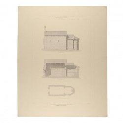 Ground plan, section and apse)