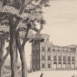 Vista de la fachada principal del palacio de Aranjuez, 1757